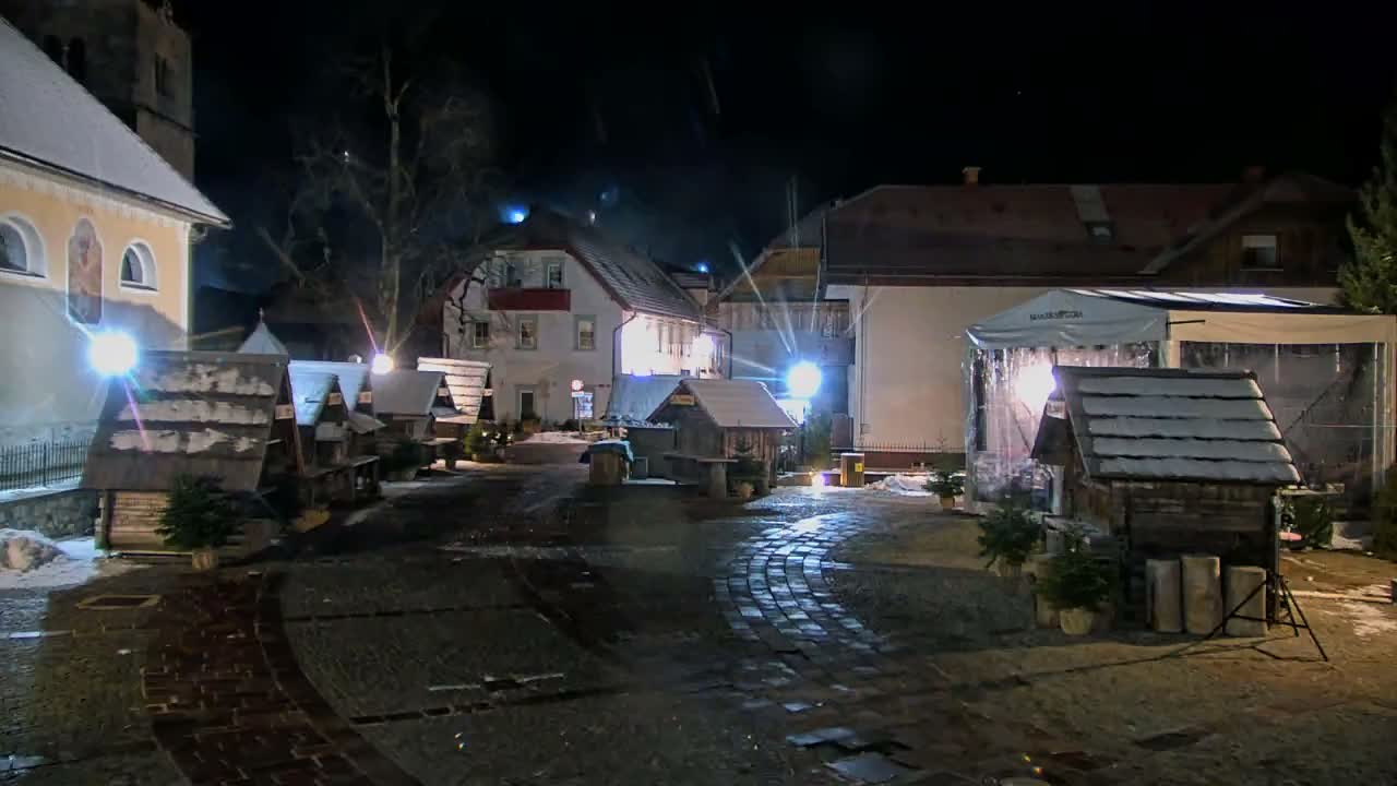 Kranjska Gora Town Center Live Cam - Jesenice, Gorenjska (Upper Carniola), Slovenia