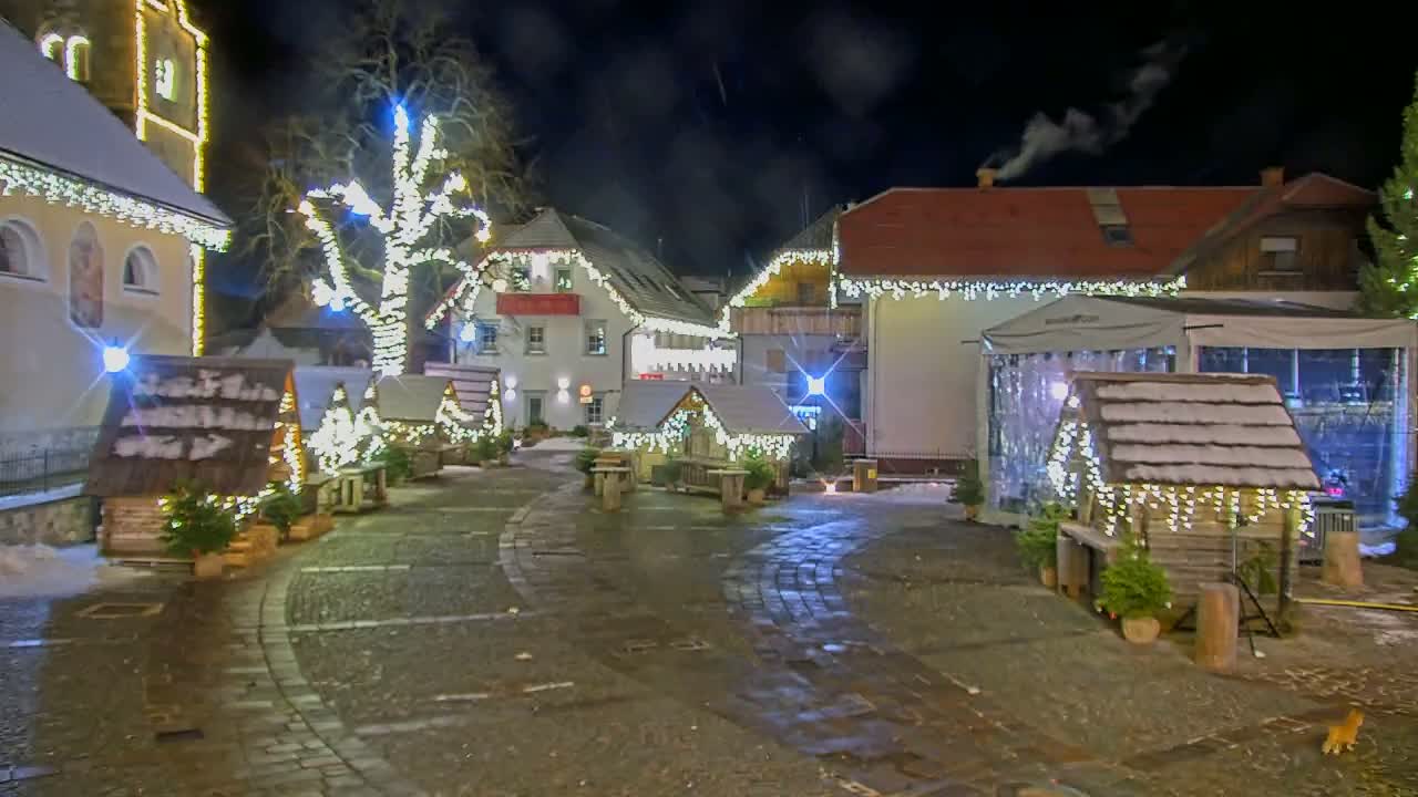 Kranjska Gora Town Center Live Cam - Jesenice, Gorenjska (Upper Carniola), Slovenia