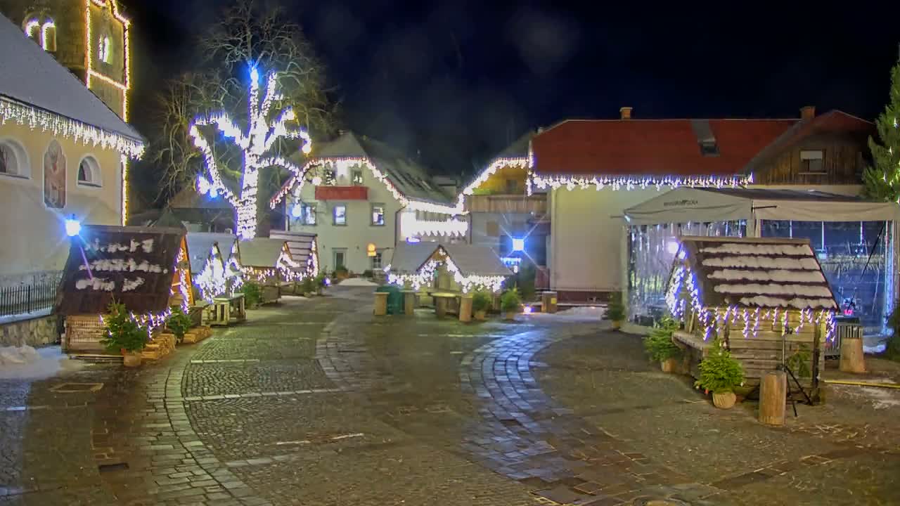 Kranjska Gora Town Center Live Cam - Jesenice, Gorenjska (Upper Carniola), Slovenia