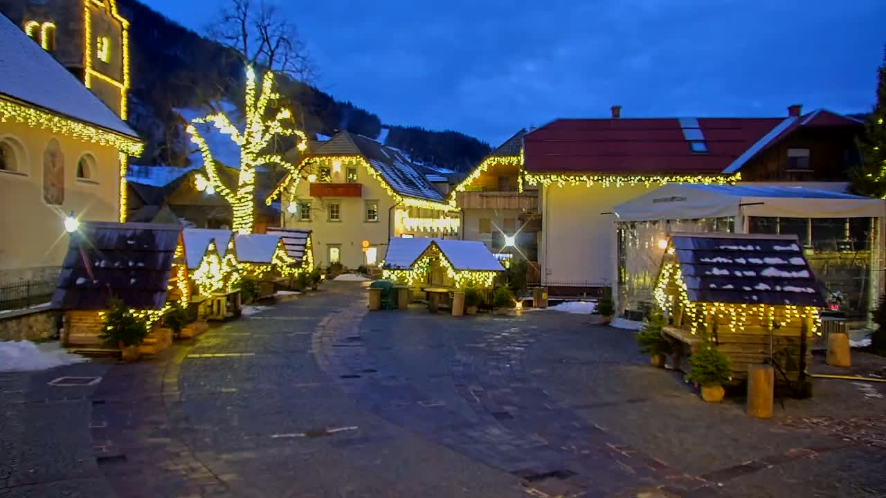 Kranjska Gora Town Center Live Cam - Jesenice, Gorenjska (Upper Carniola), Slovenia