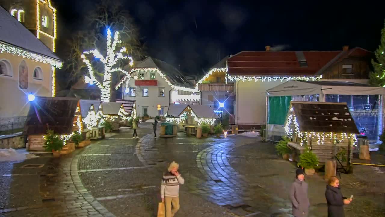 Kranjska Gora Town Center Live Cam - Jesenice, Gorenjska (Upper Carniola), Slovenia