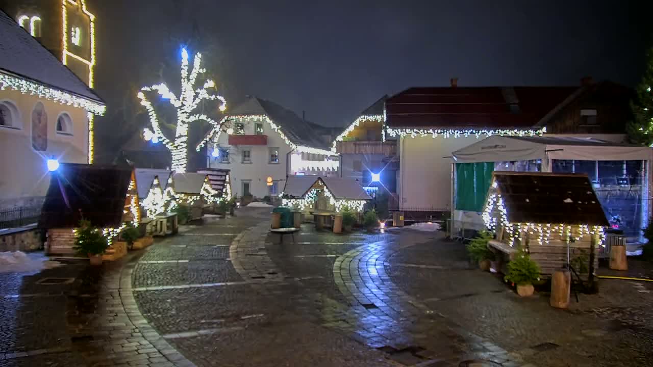 Kranjska Gora Town Center Live Cam - Jesenice, Gorenjska (Upper Carniola), Slovenia