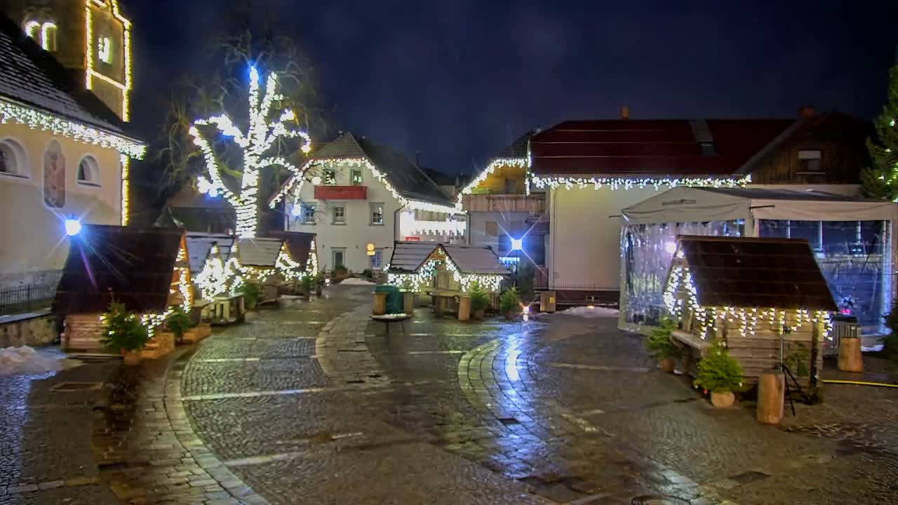 Kranjska Gora Town Center Live Cam - Jesenice, Gorenjska (Upper Carniola), Slovenia