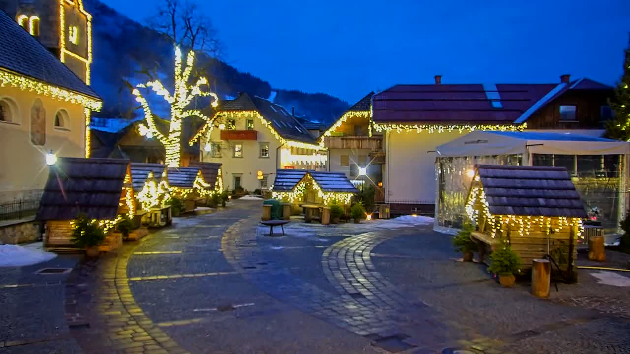Kranjska Gora Town Center Live Cam - Jesenice, Gorenjska (Upper Carniola), Slovenia