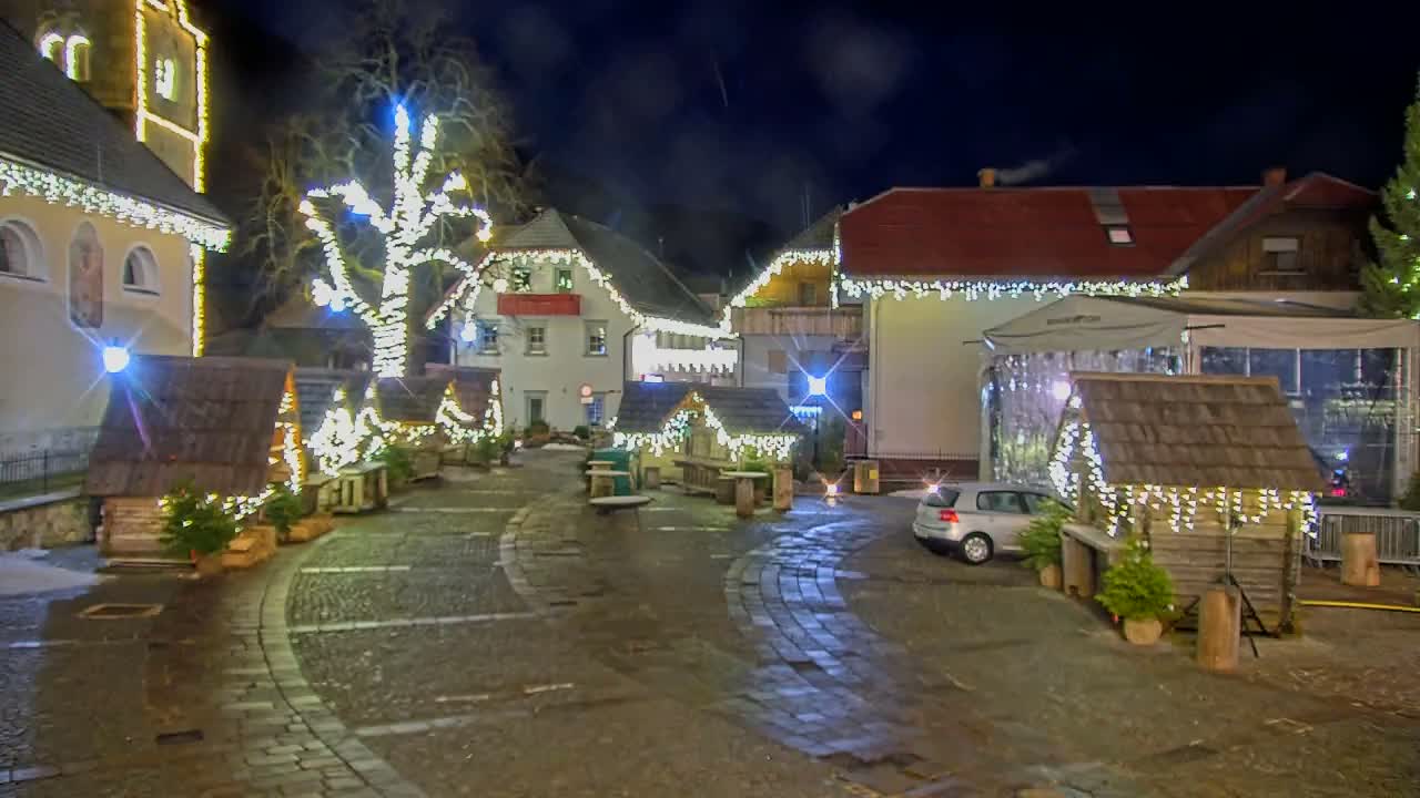 Kranjska Gora Town Center Live Cam - Jesenice, Gorenjska (Upper Carniola), Slovenia