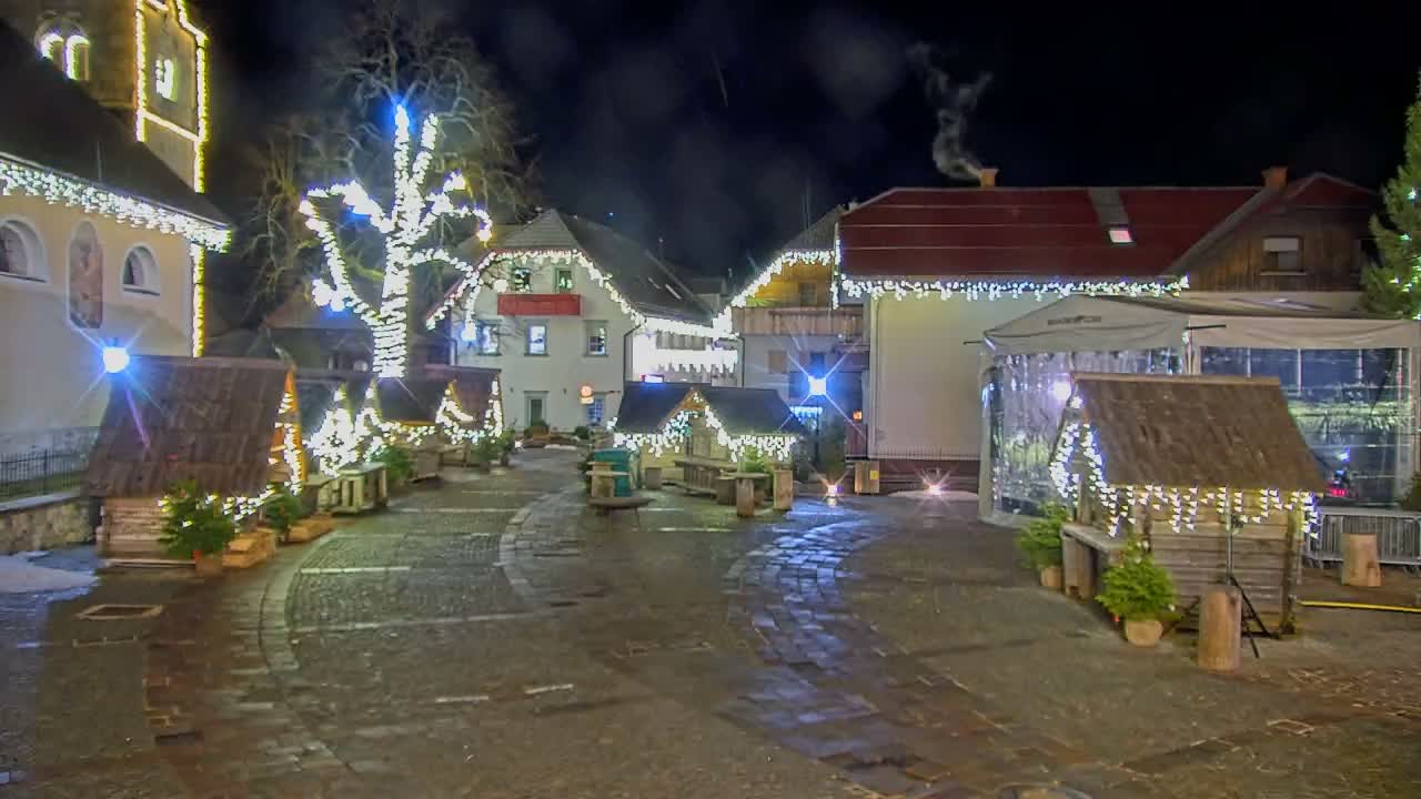 Kranjska Gora Town Center Live Cam - Jesenice, Gorenjska (Upper Carniola), Slovenia