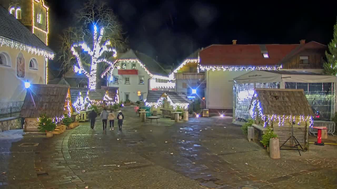 Kranjska Gora Town Center Live Cam - Jesenice, Gorenjska (Upper Carniola), Slovenia