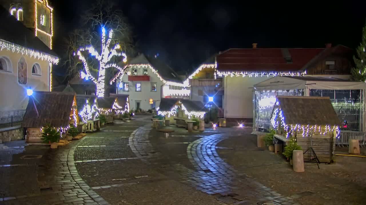 Kranjska Gora Town Center Live Cam - Jesenice, Gorenjska (Upper Carniola), Slovenia