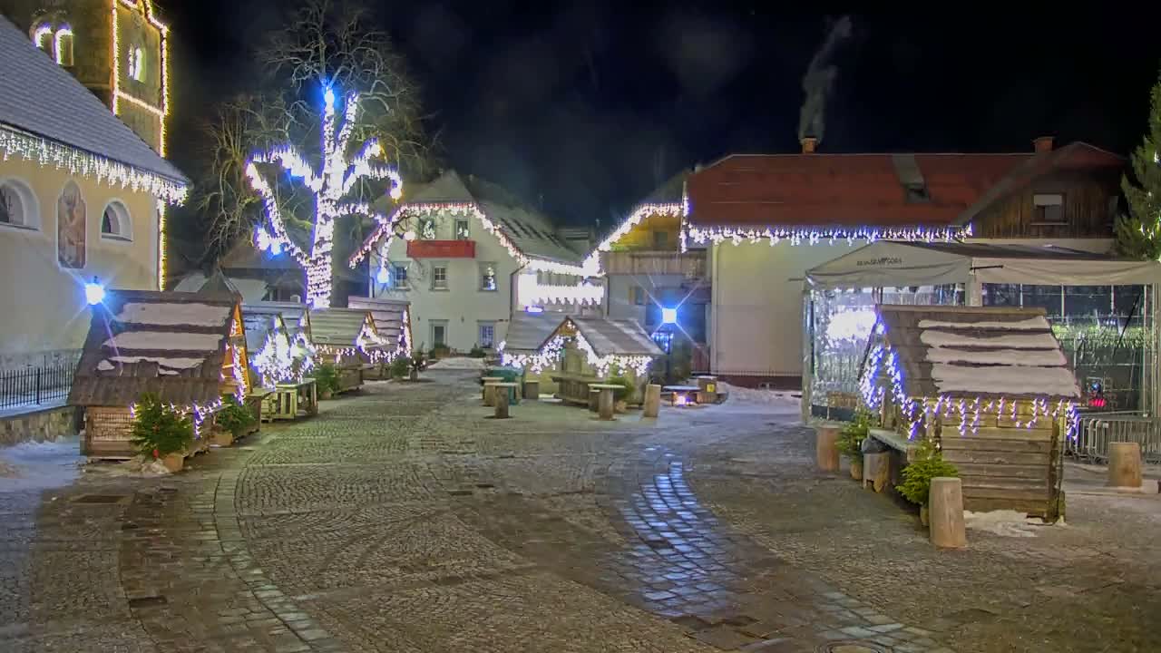 Kranjska Gora Town Center Live Cam - Jesenice, Gorenjska (Upper Carniola), Slovenia
