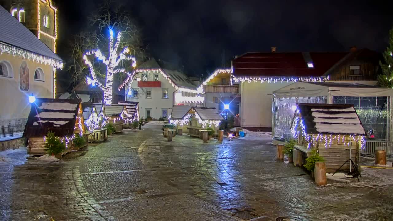 Kranjska Gora Town Center Live Cam - Jesenice, Gorenjska (Upper Carniola), Slovenia