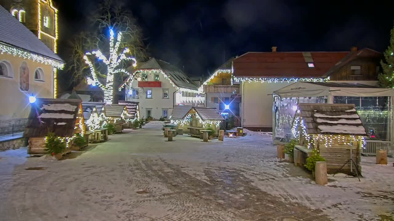 Kranjska Gora Town Center Live Cam - Jesenice, Gorenjska (Upper Carniola), Slovenia