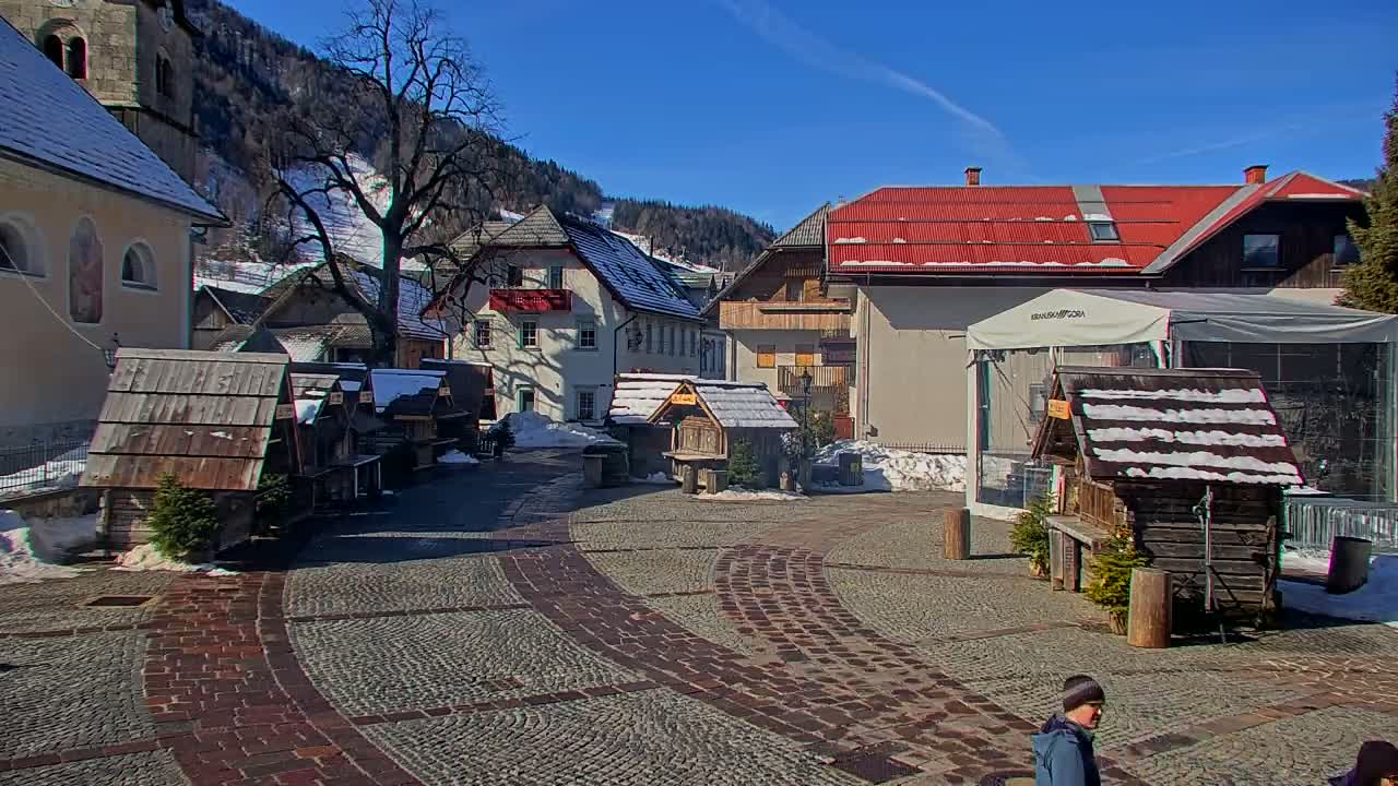 Kranjska Gora Town Center Live Cam - Jesenice, Gorenjska (Upper Carniola), Slovenia