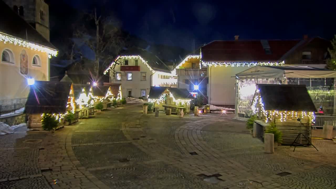 Kranjska Gora Town Center Live Cam - Jesenice, Gorenjska (Upper Carniola), Slovenia
