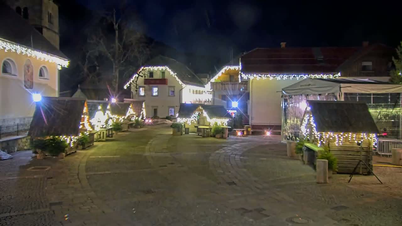 Kranjska Gora Town Center Live Cam - Jesenice, Gorenjska (Upper Carniola), Slovenia