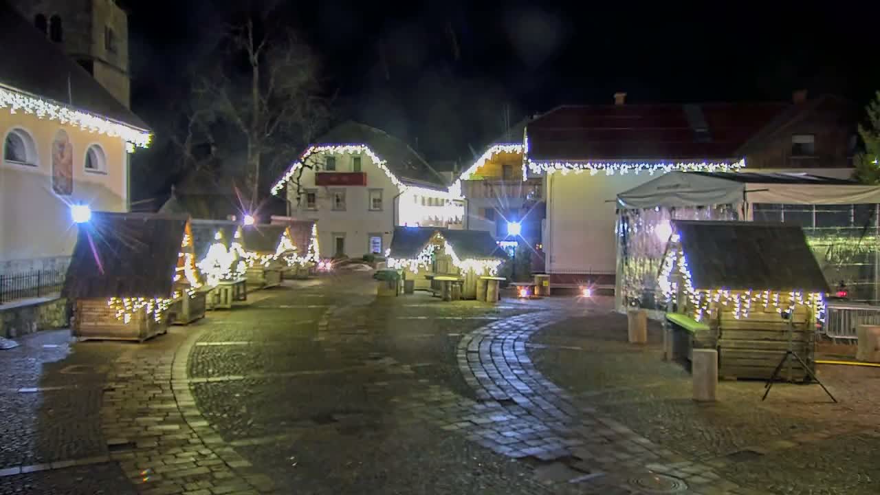 Kranjska Gora Town Center Live Cam - Jesenice, Gorenjska (Upper Carniola), Slovenia