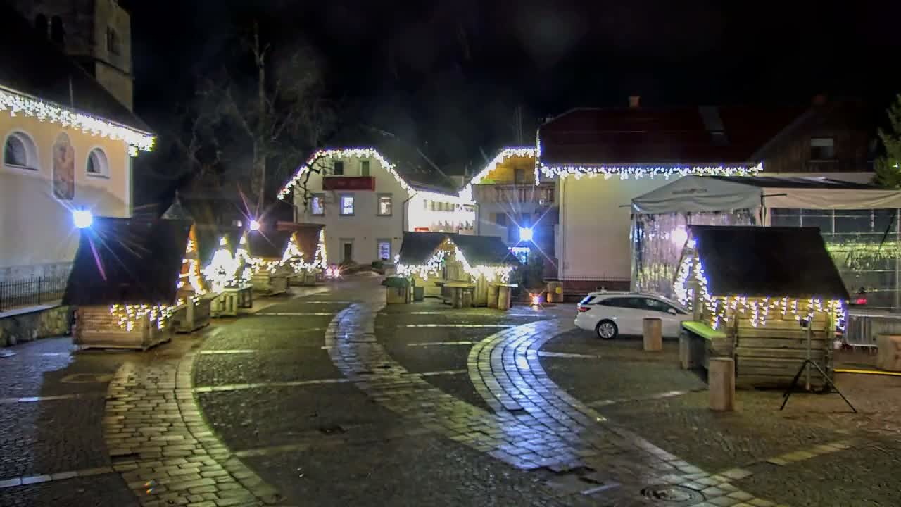 Kranjska Gora Town Center Live Cam - Jesenice, Gorenjska (Upper Carniola), Slovenia