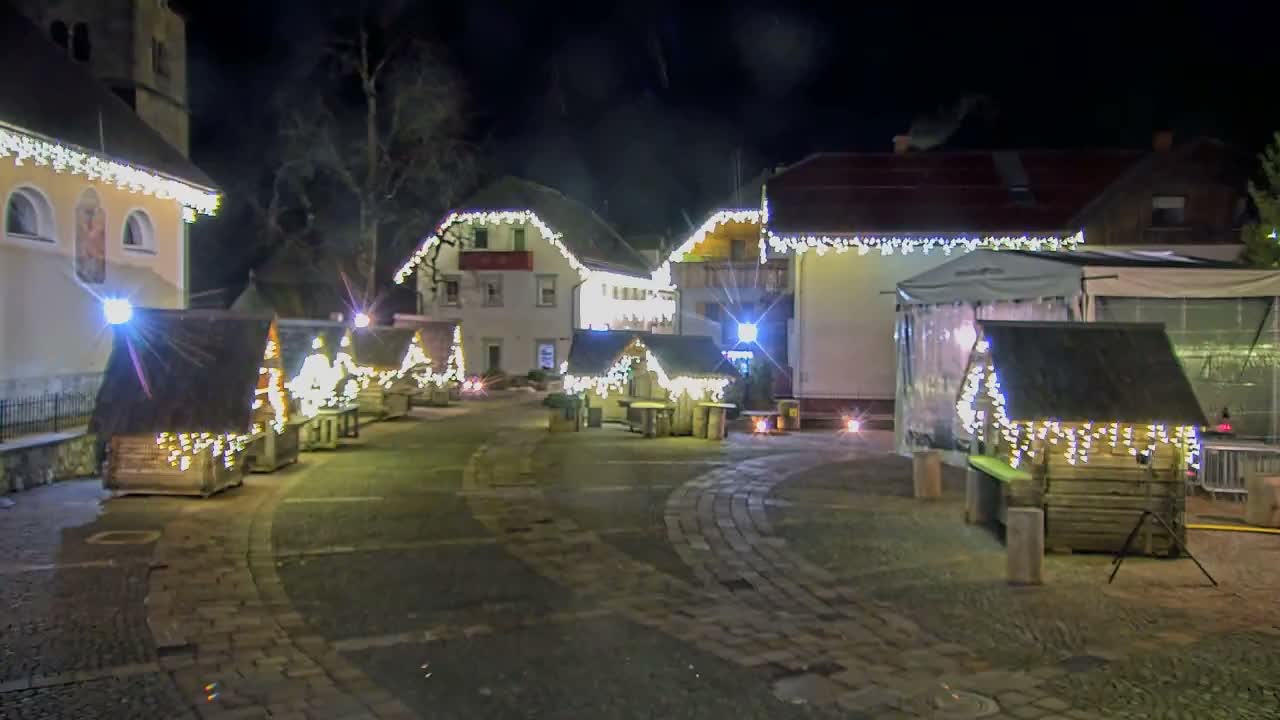 Kranjska Gora Town Center Live Cam - Jesenice, Gorenjska (Upper Carniola), Slovenia