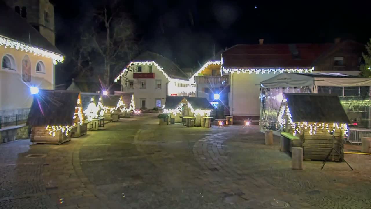 Kranjska Gora Town Center Live Cam - Jesenice, Gorenjska (Upper Carniola), Slovenia
