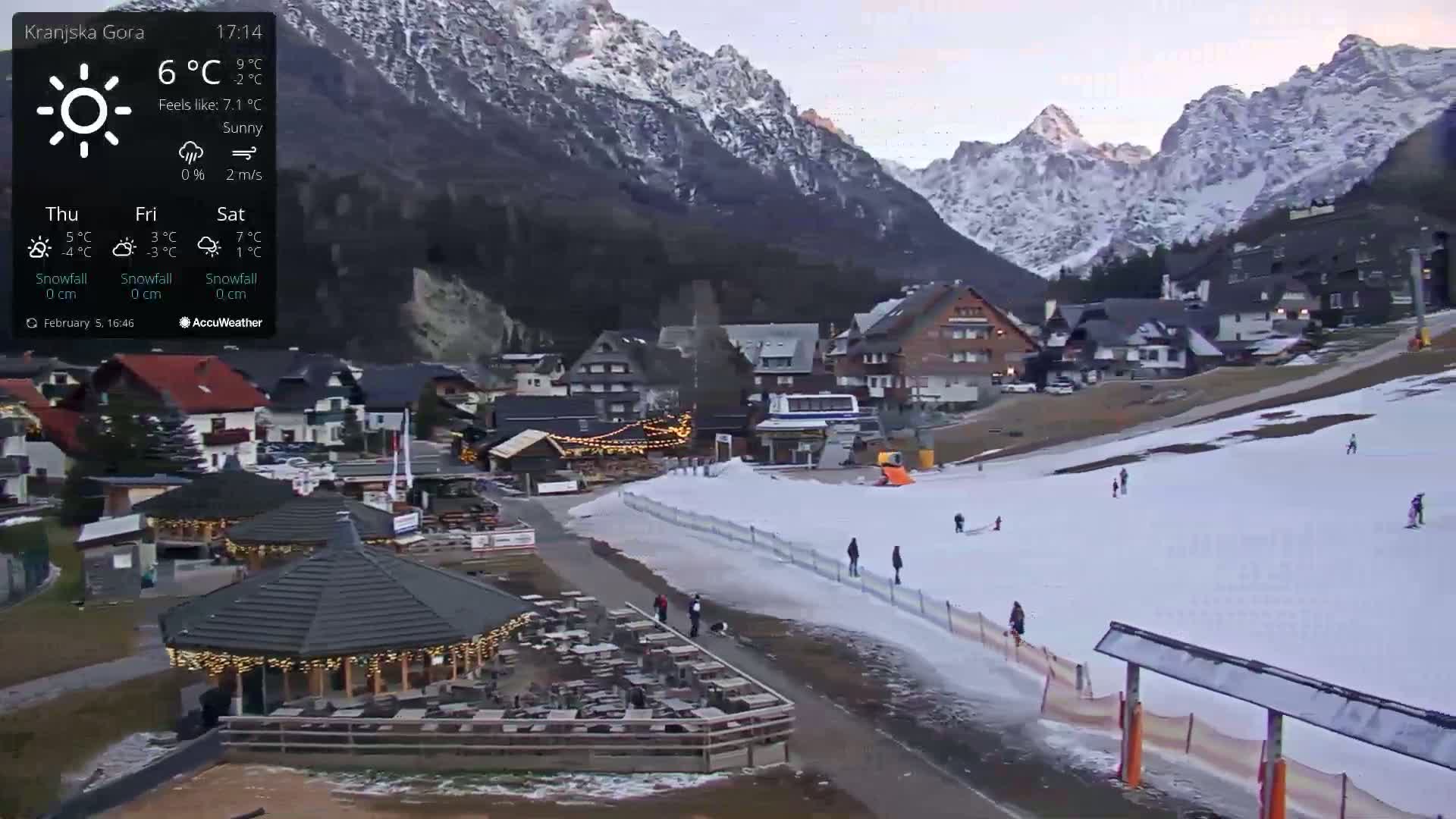 Kranjska Gora Ski Slopes Live Cam - Jesenice, Gorenjska (Upper Carniola), Slovenia