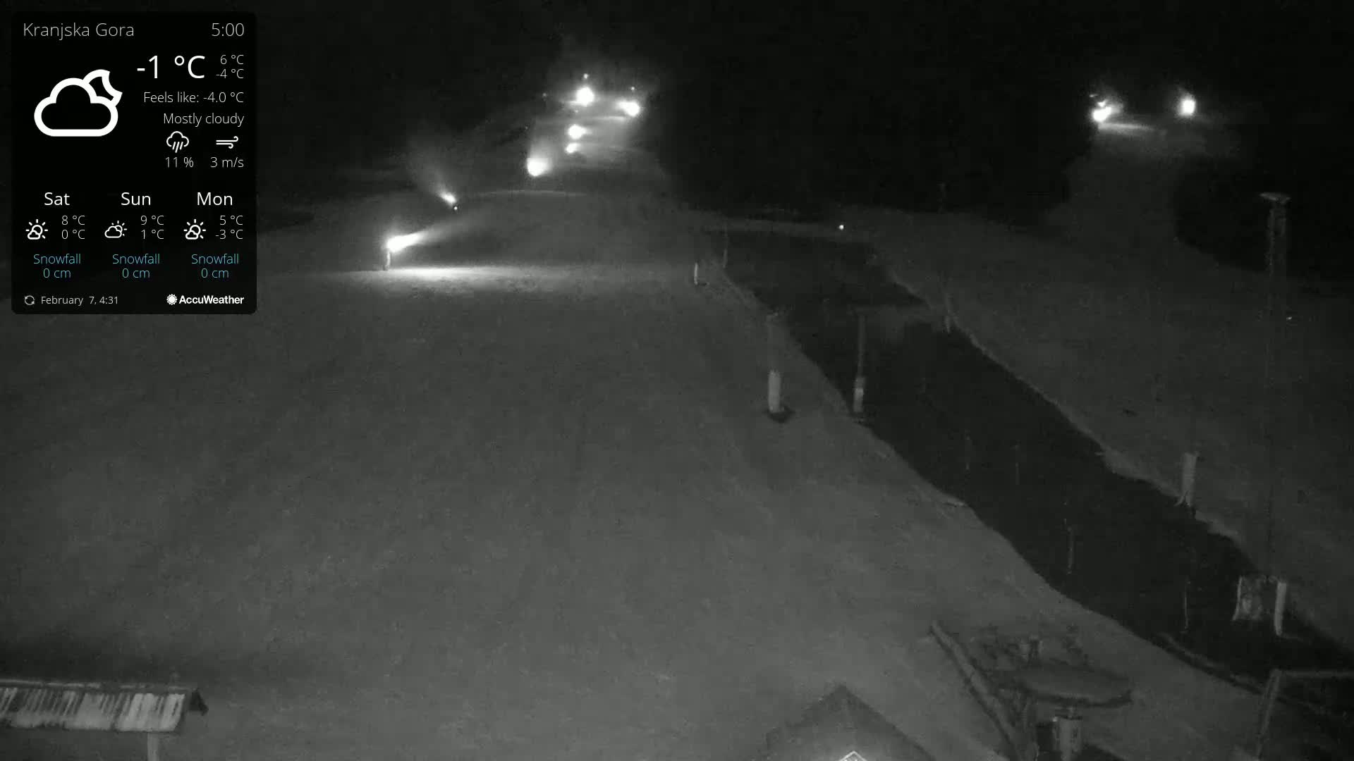 Kranjska Gora Ski Slopes Live Cam - Jesenice, Gorenjska (Upper Carniola), Slovenia