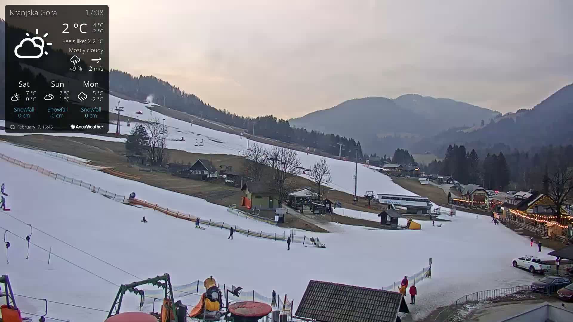 Kranjska Gora Ski Slopes Live Cam - Jesenice, Gorenjska (Upper Carniola), Slovenia
