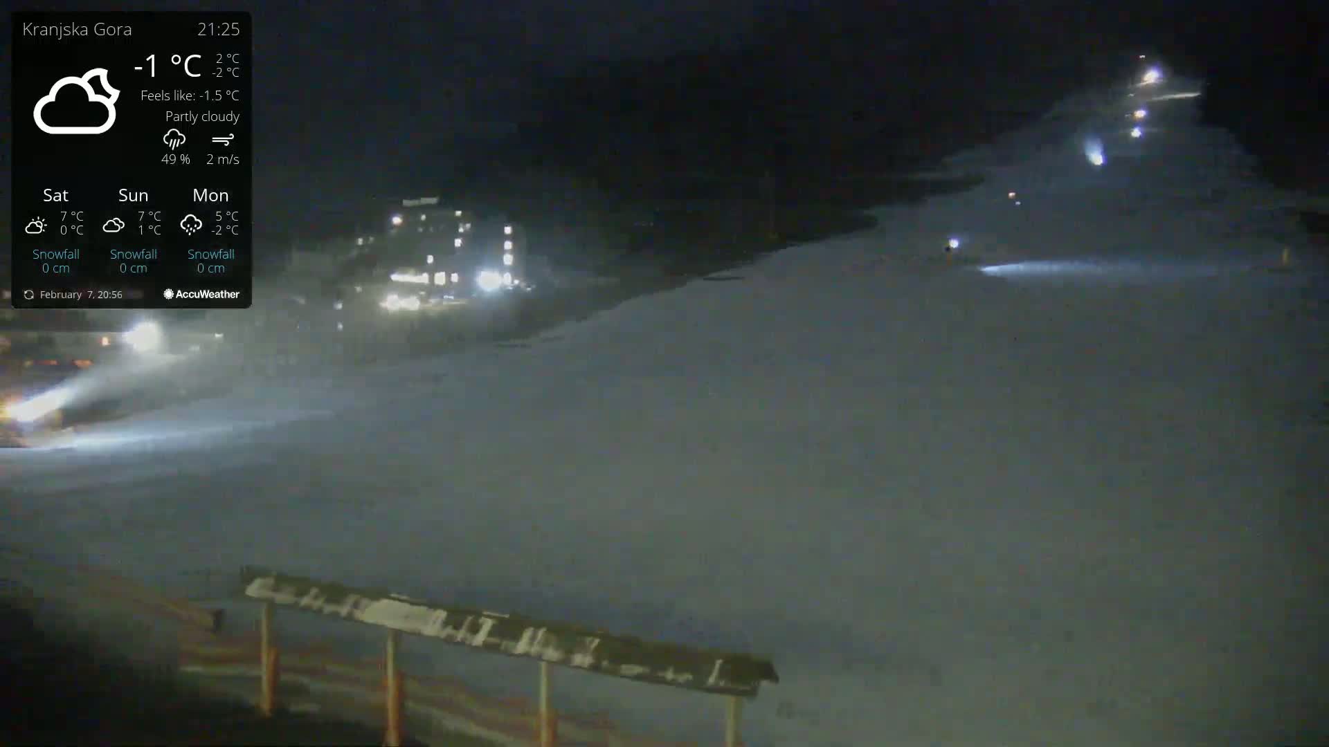 Kranjska Gora Ski Slopes Live Cam - Jesenice, Gorenjska (Upper Carniola), Slovenia