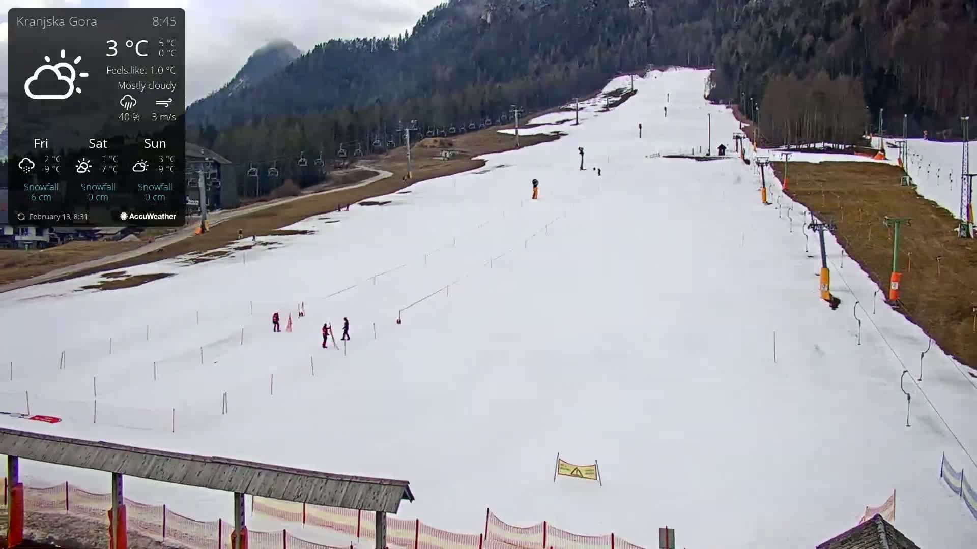 Kranjska Gora Ski Slopes Live Cam - Jesenice, Gorenjska (Upper Carniola), Slovenia