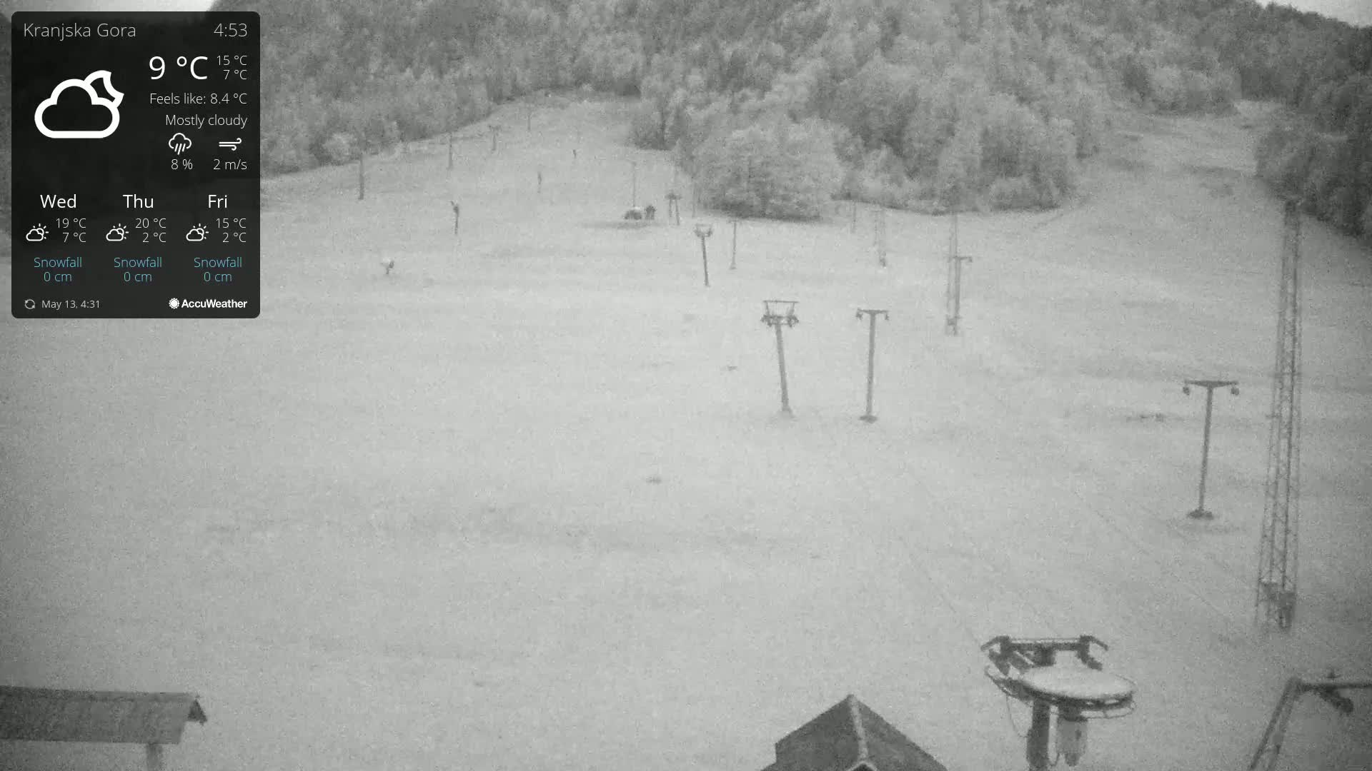 Kranjska Gora Ski Slopes Live Cam - Jesenice, Gorenjska (Upper Carniola), Slovenia