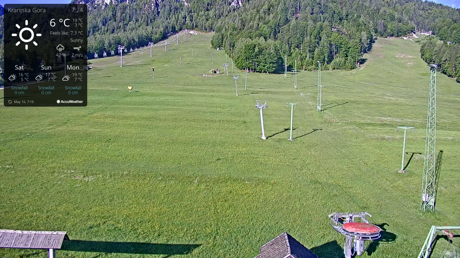 Kranjska Gora Ski Slopes Live Cam - Jesenice, Gorenjska (Upper Carniola), Slovenia