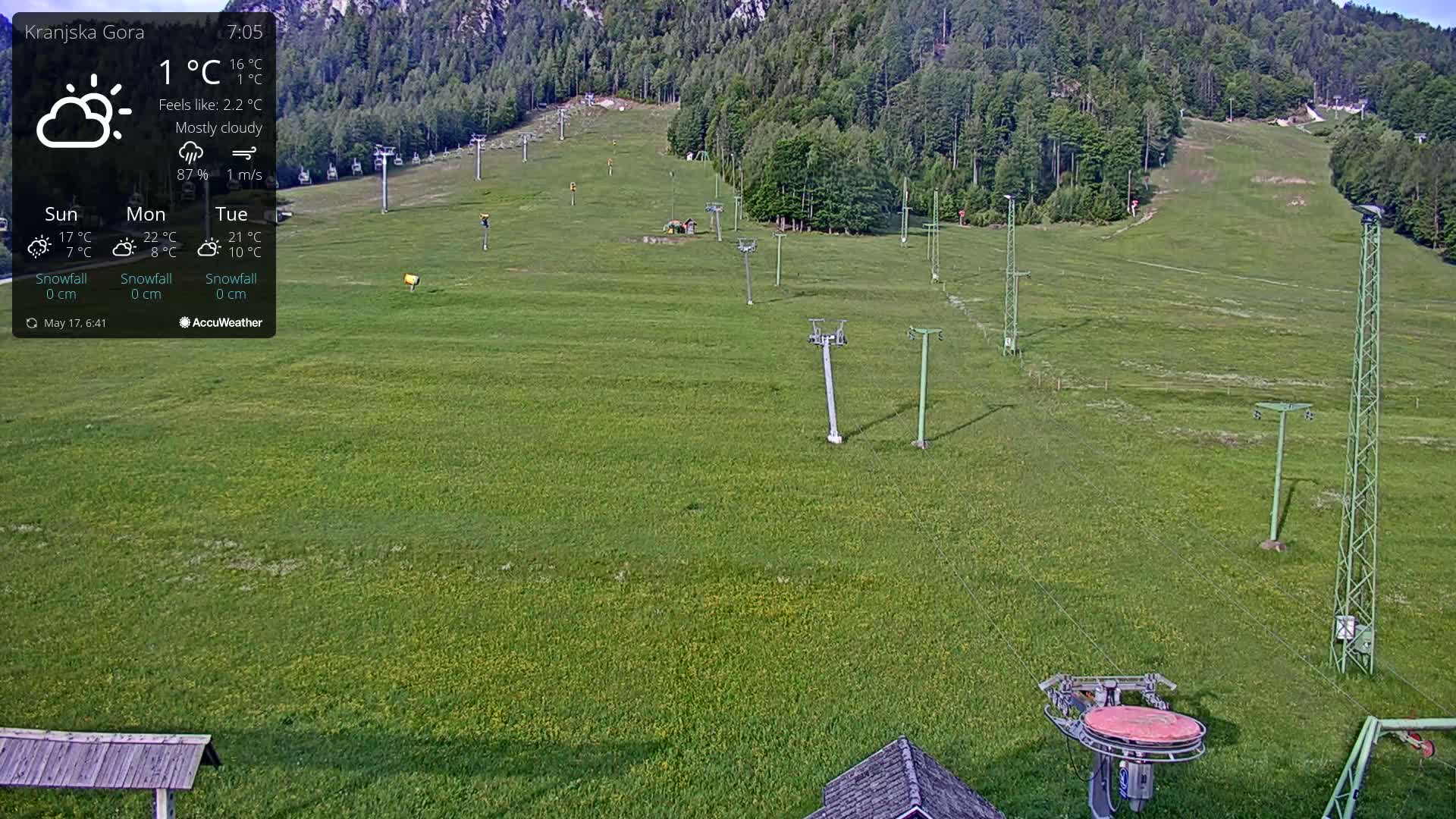 Kranjska Gora Ski Slopes Live Cam - Jesenice, Gorenjska (Upper Carniola), Slovenia