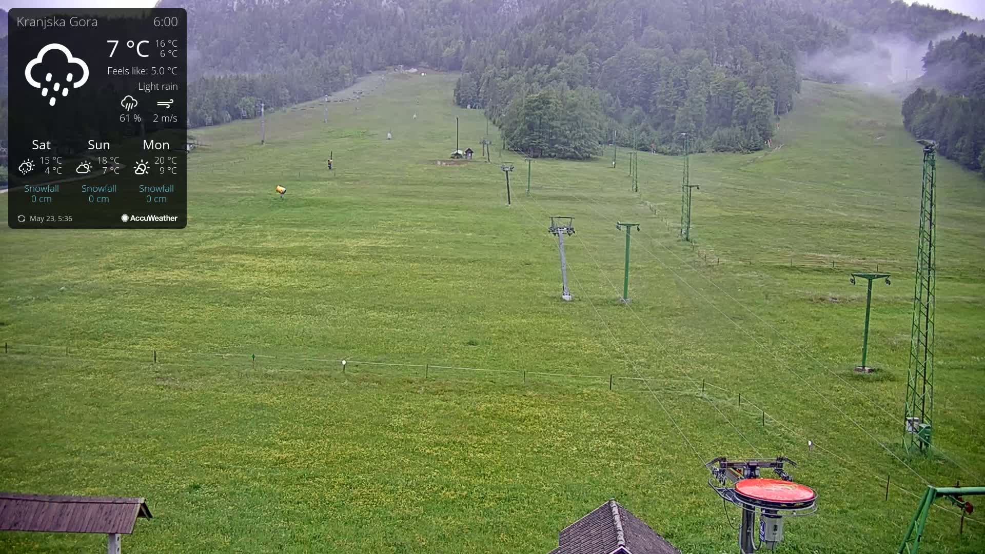 Kranjska Gora Ski Slopes Live Cam - Jesenice, Gorenjska (Upper Carniola), Slovenia