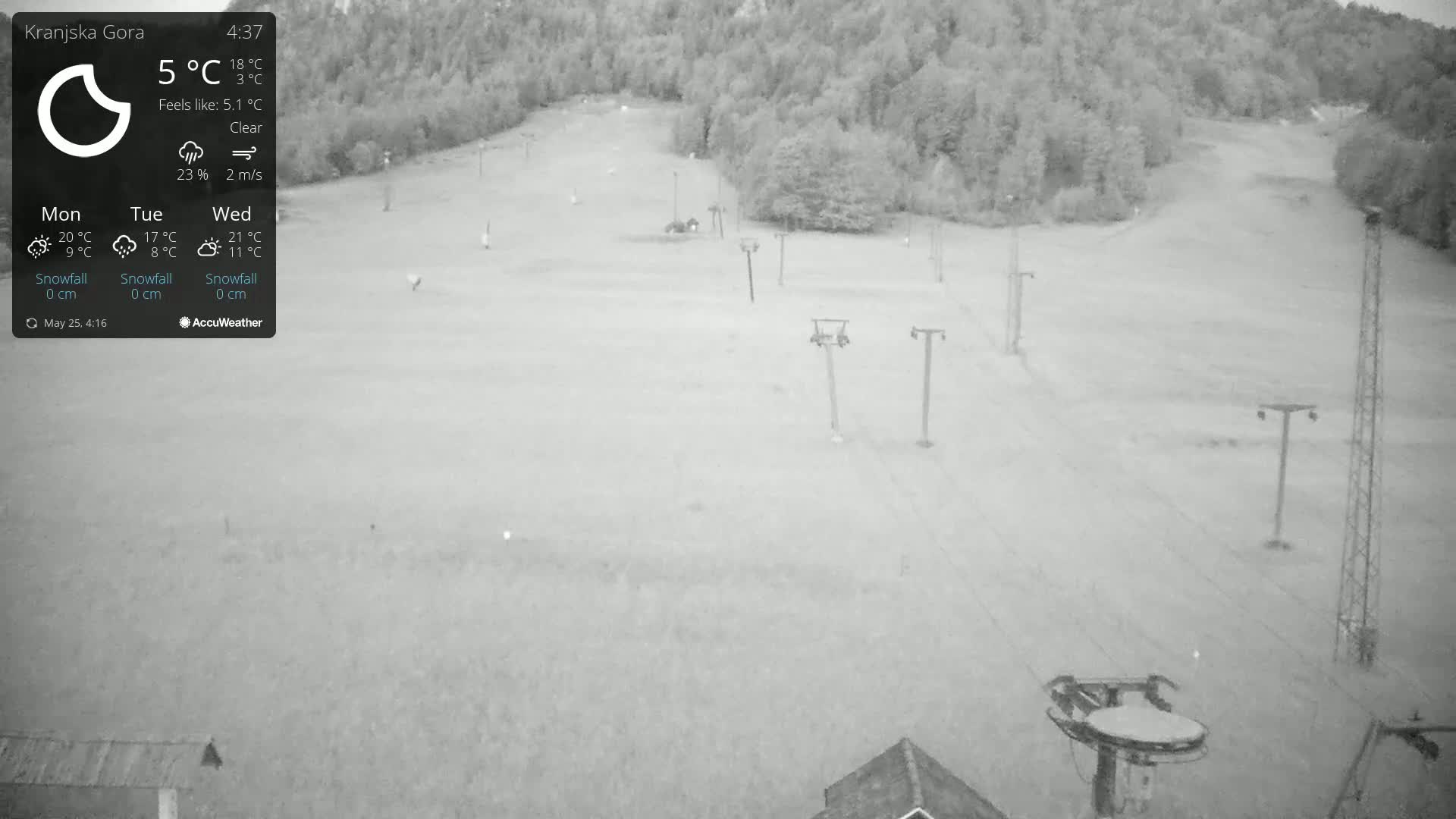 Kranjska Gora Ski Slopes Live Cam - Jesenice, Gorenjska (Upper Carniola), Slovenia