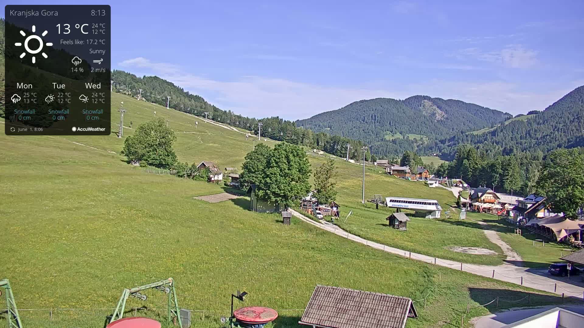 Kranjska Gora Ski Slopes Live Cam - Jesenice, Gorenjska (Upper Carniola), Slovenia