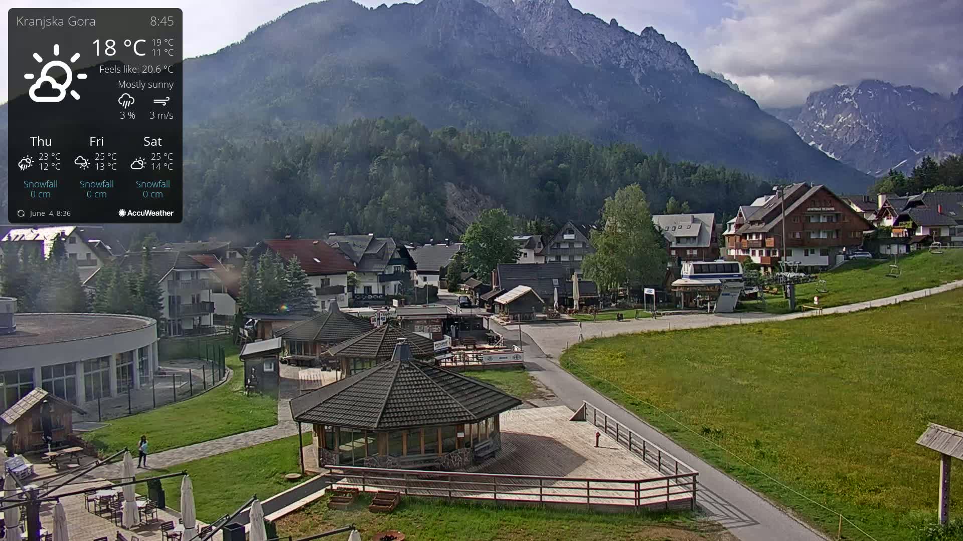 Kranjska Gora Ski Slopes Live Cam - Jesenice, Gorenjska (Upper Carniola), Slovenia