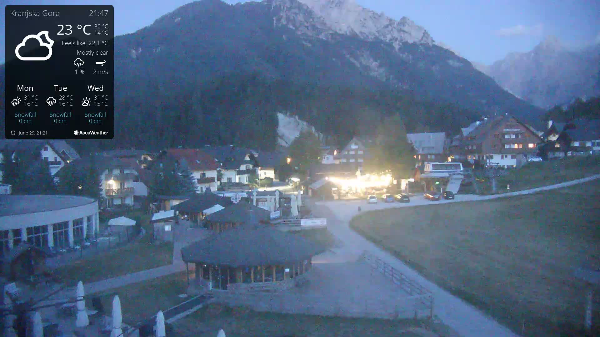 Kranjska Gora Ski Slopes Live Cam - Jesenice, Gorenjska (Upper Carniola), Slovenia