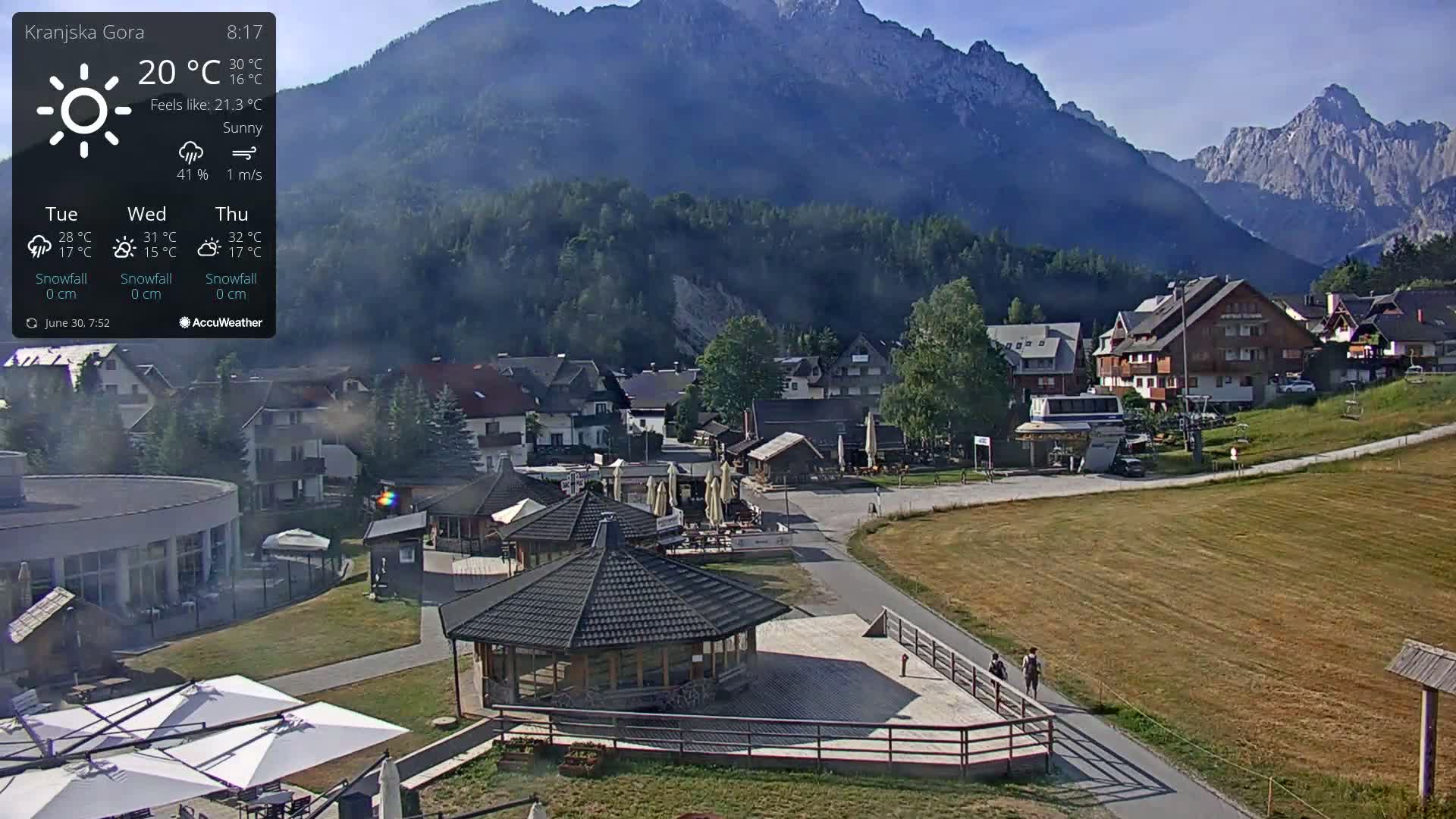 Kranjska Gora Ski Slopes Live Cam - Jesenice, Gorenjska (Upper Carniola), Slovenia