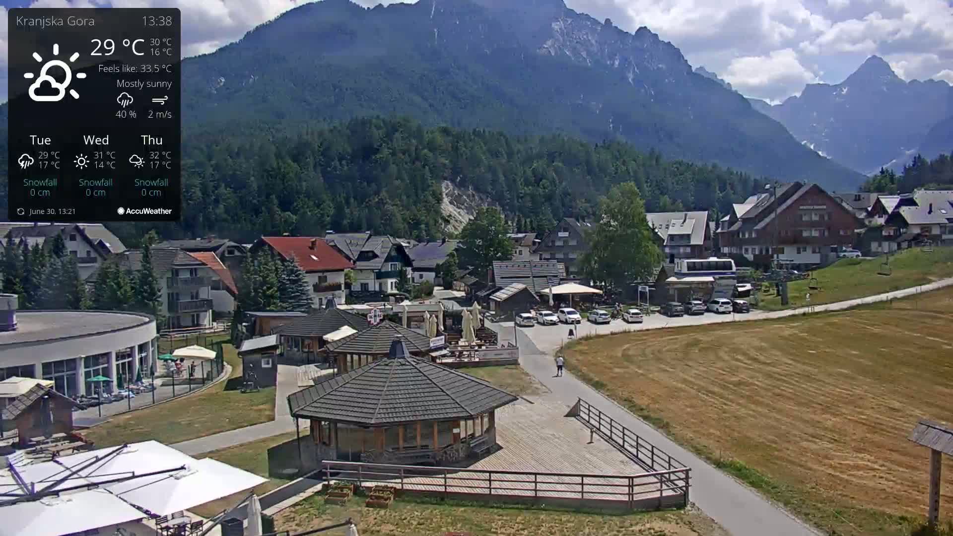 Kranjska Gora Ski Slopes Live Cam - Jesenice, Gorenjska (Upper Carniola), Slovenia