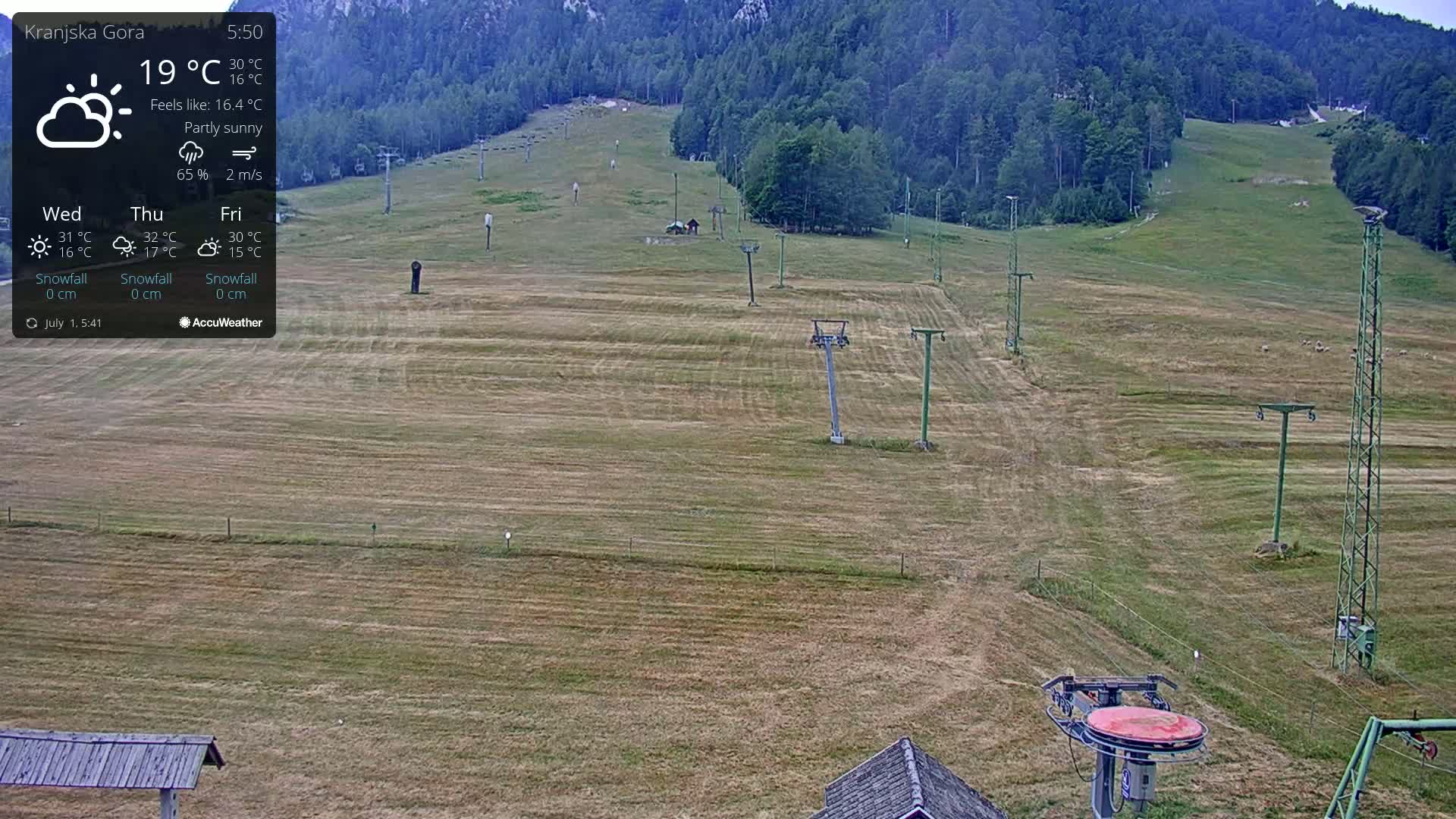 Kranjska Gora Ski Slopes Live Cam - Jesenice, Gorenjska (Upper Carniola), Slovenia