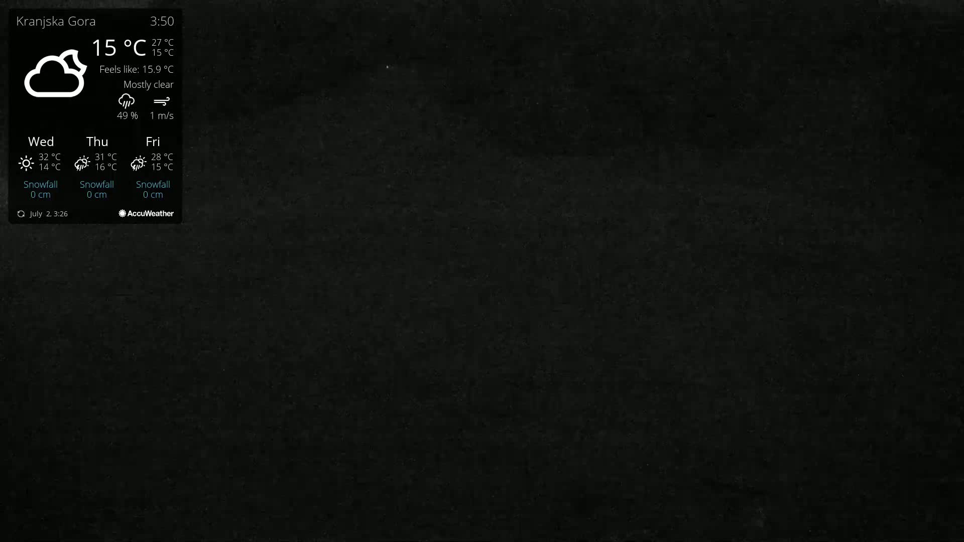 Kranjska Gora Ski Slopes Live Cam - Jesenice, Gorenjska (Upper Carniola), Slovenia