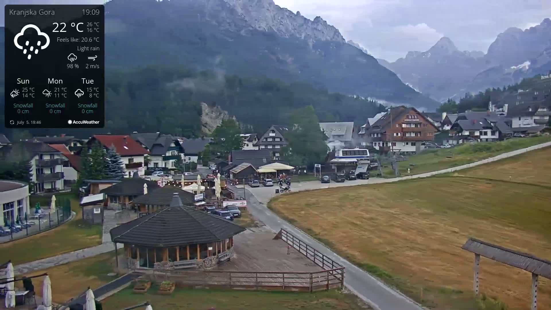Kranjska Gora Ski Slopes Live Cam - Jesenice, Gorenjska (Upper Carniola), Slovenia