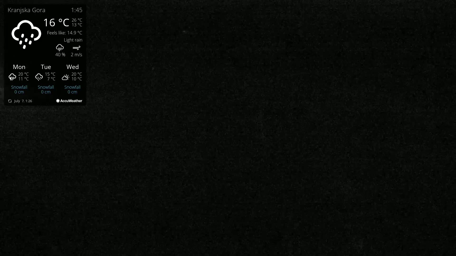 Kranjska Gora Ski Slopes Live Cam - Jesenice, Gorenjska (Upper Carniola), Slovenia
