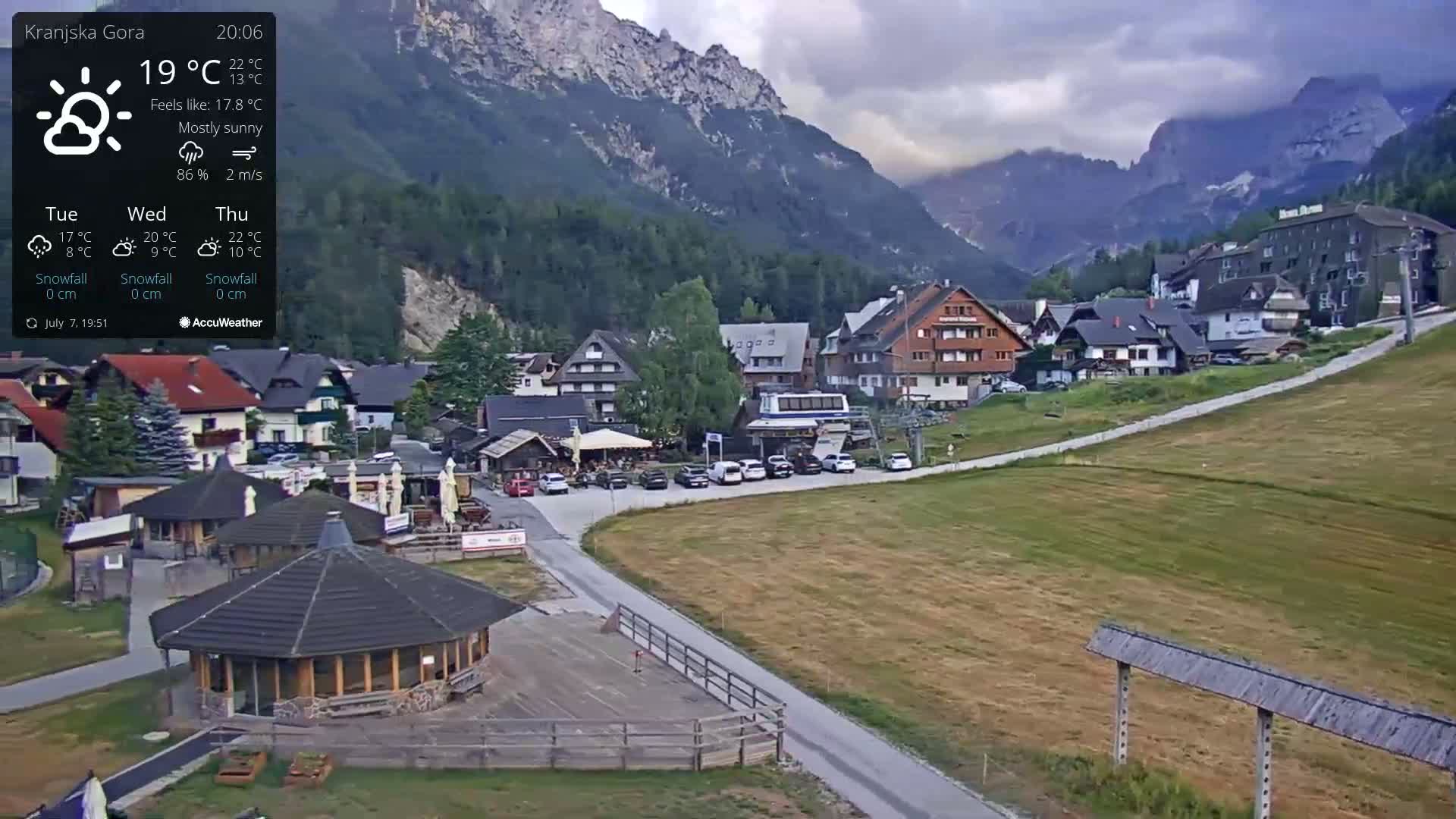 Kranjska Gora Ski Slopes Live Cam - Jesenice, Gorenjska (Upper Carniola), Slovenia