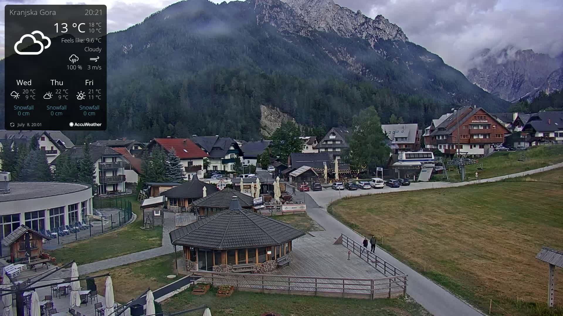 Kranjska Gora Ski Slopes Live Cam - Jesenice, Gorenjska (Upper Carniola), Slovenia