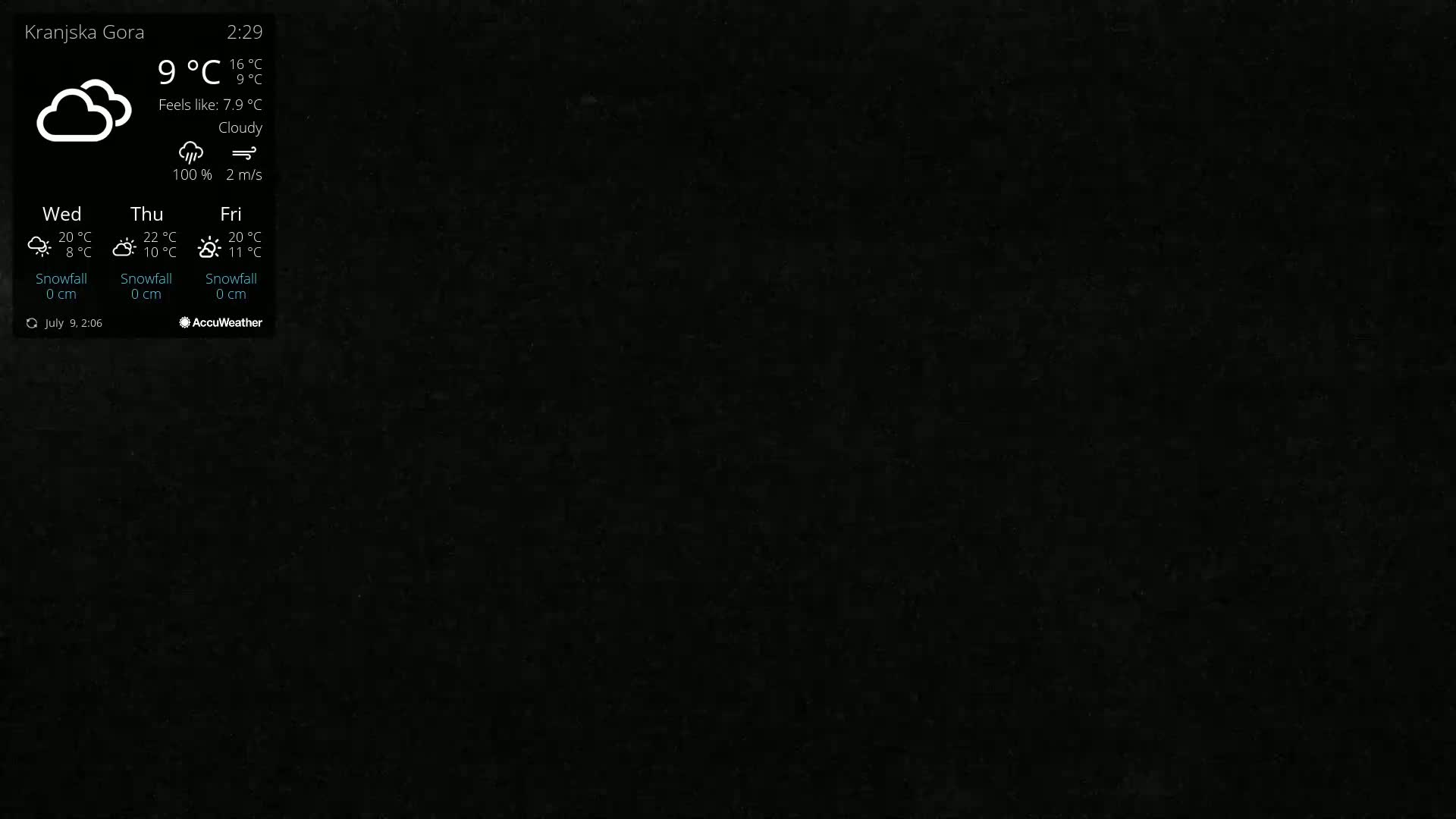 Kranjska Gora Ski Slopes Live Cam - Jesenice, Gorenjska (Upper Carniola), Slovenia
