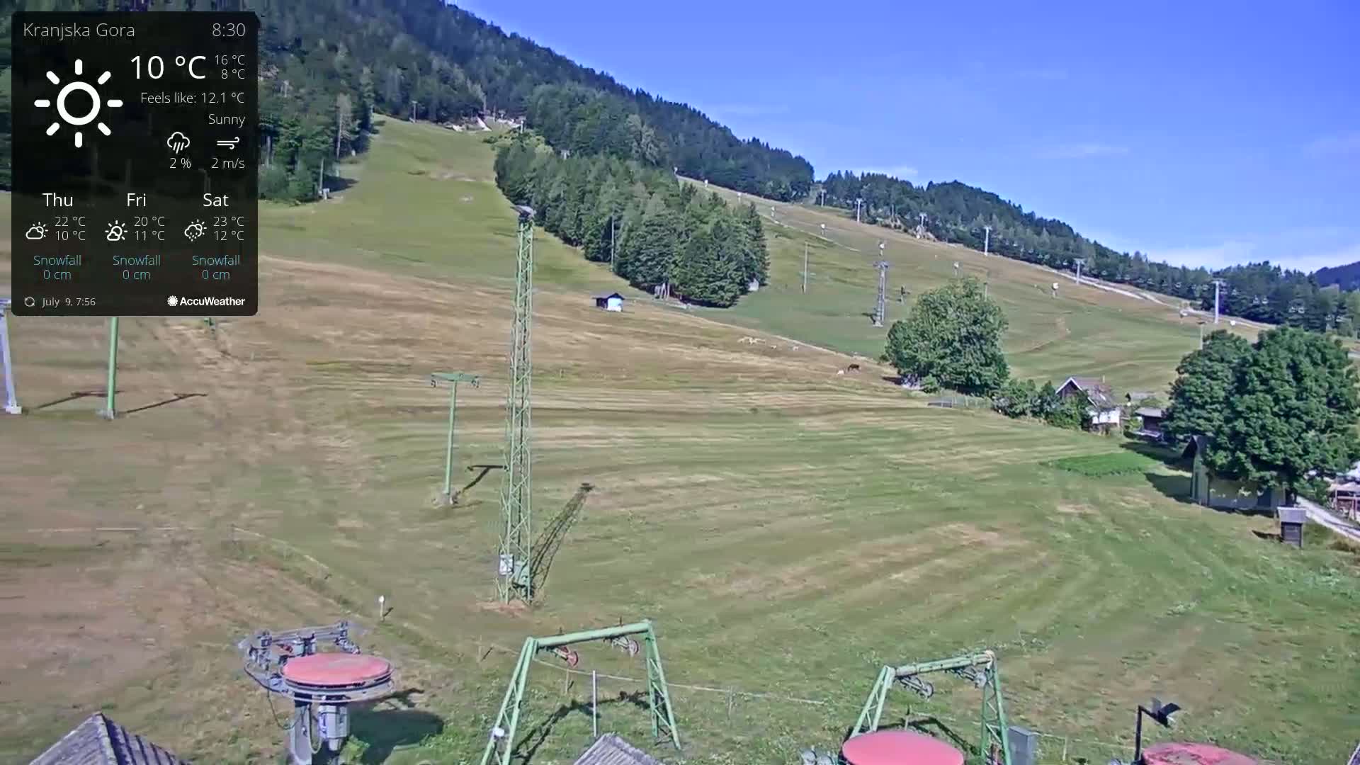 Kranjska Gora Ski Slopes Live Cam - Jesenice, Gorenjska (Upper Carniola), Slovenia