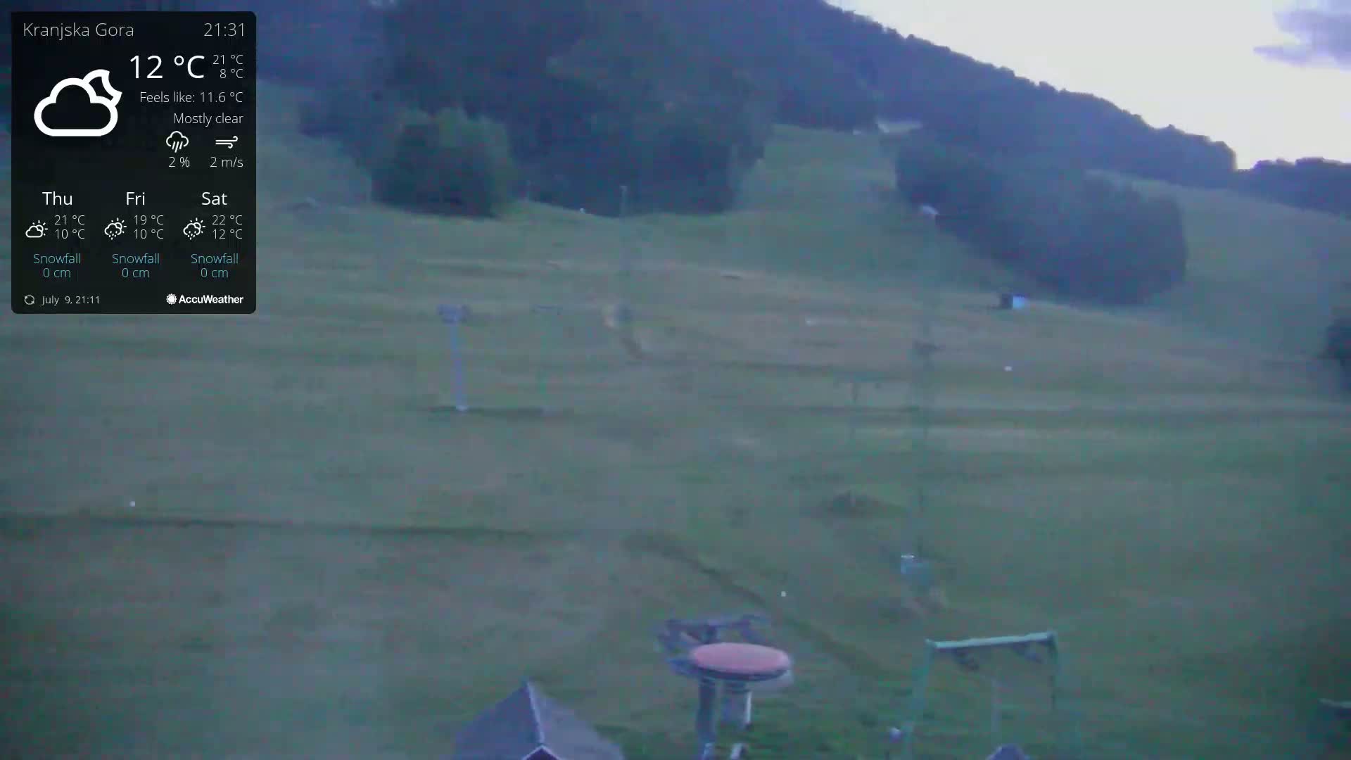 Kranjska Gora Ski Slopes Live Cam - Jesenice, Gorenjska (Upper Carniola), Slovenia