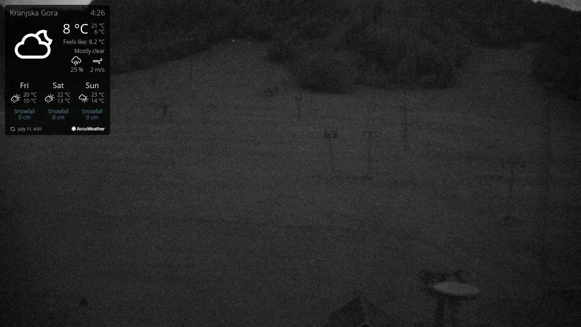 Kranjska Gora Ski Slopes Live Cam - Jesenice, Gorenjska (Upper Carniola), Slovenia