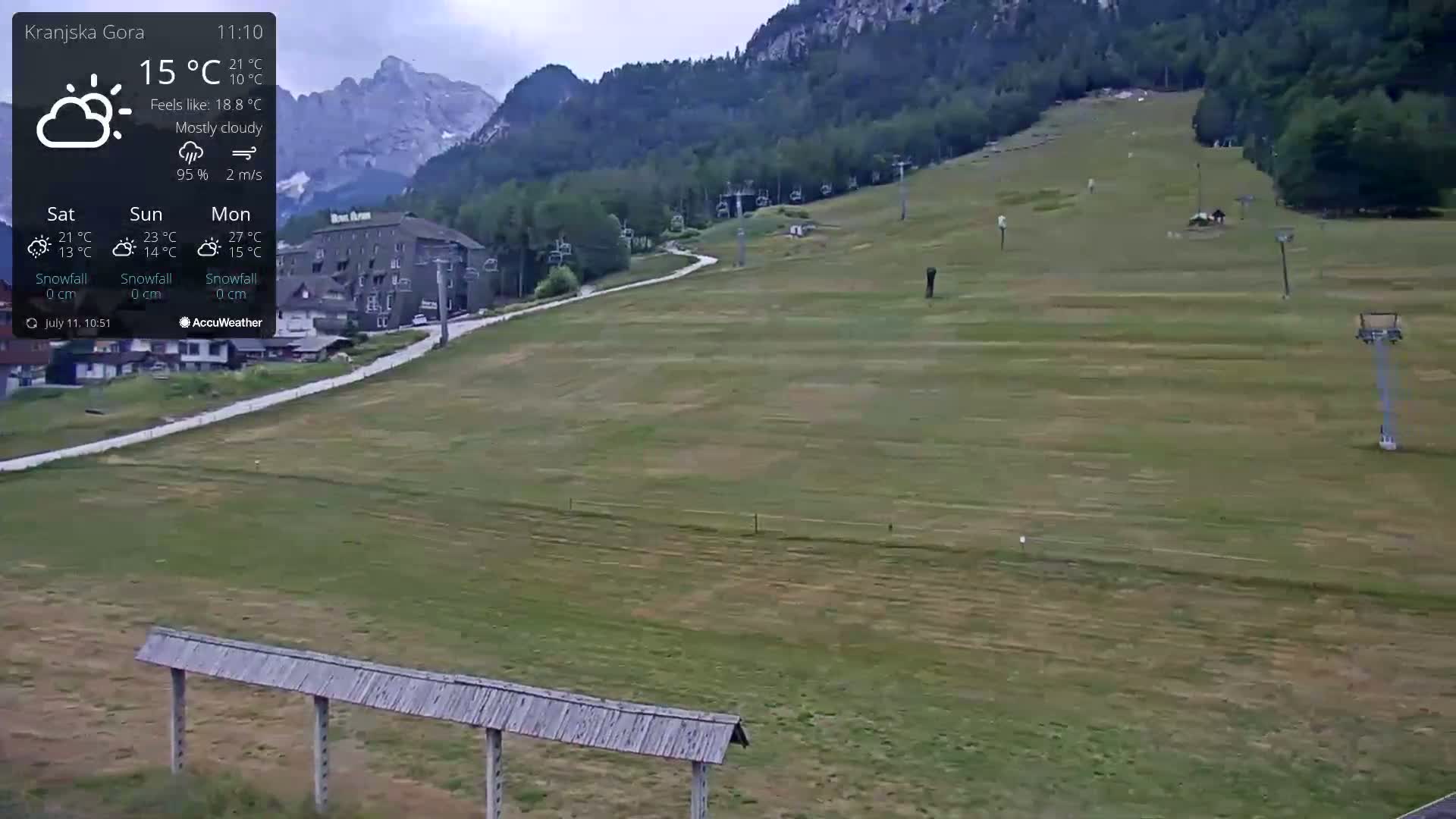 Kranjska Gora Ski Slopes Live Cam - Jesenice, Gorenjska (Upper Carniola), Slovenia
