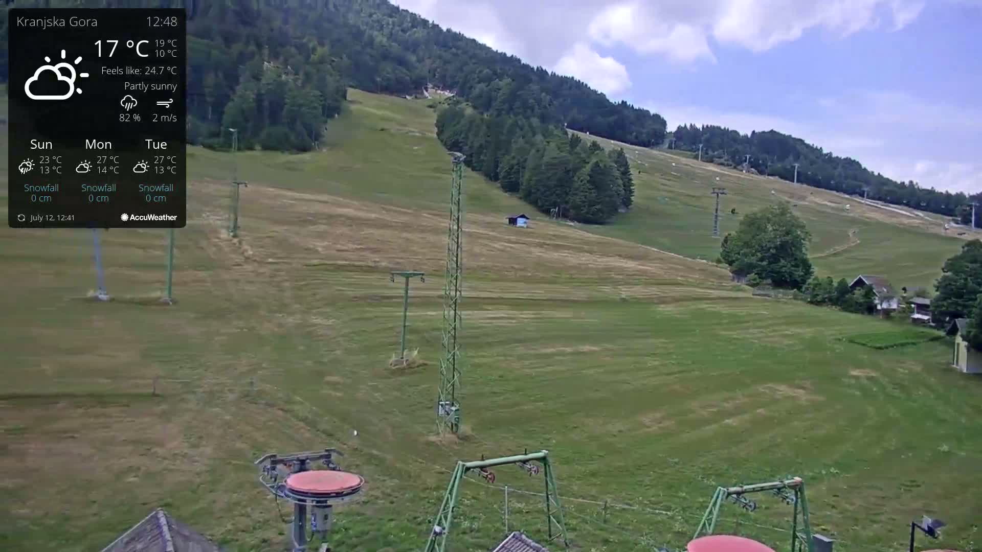 Kranjska Gora Ski Slopes Live Cam - Jesenice, Gorenjska (Upper Carniola), Slovenia