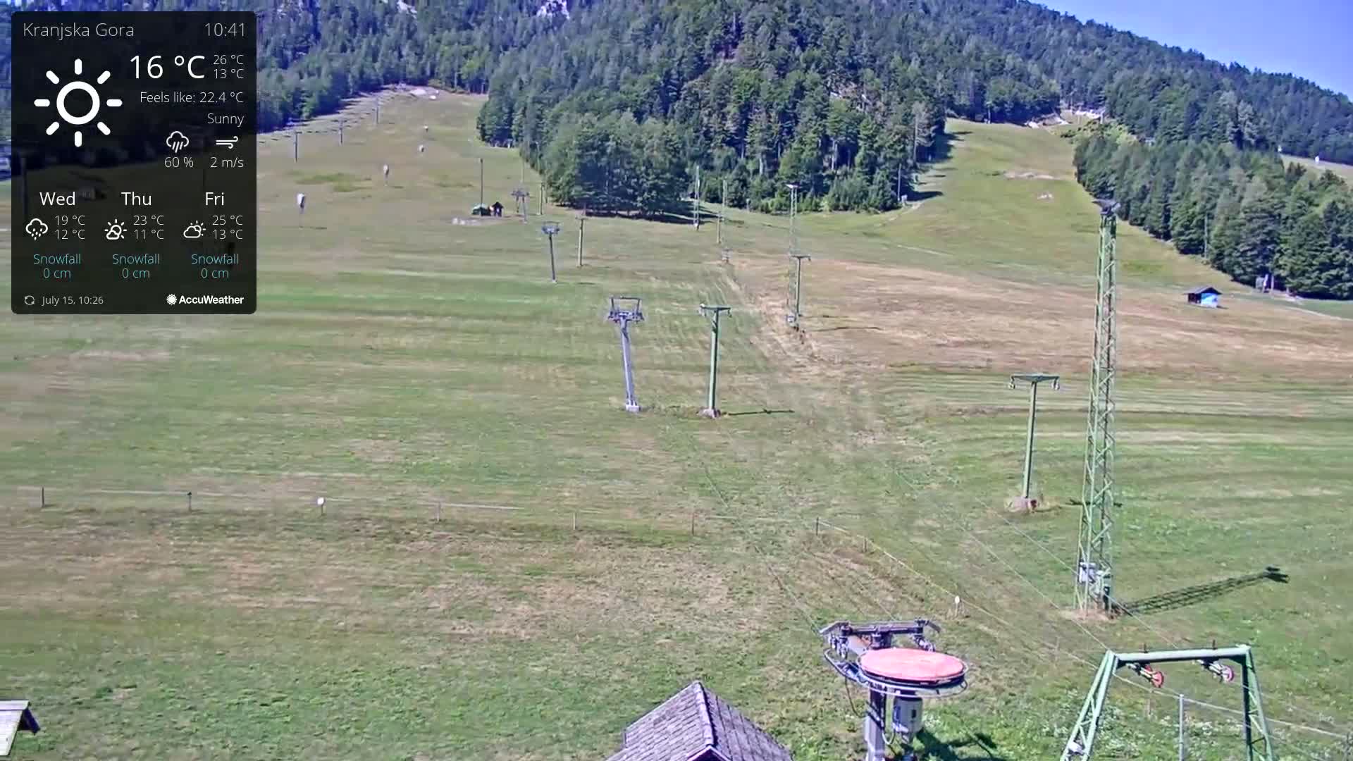 Kranjska Gora Ski Slopes Live Cam - Jesenice, Gorenjska (Upper Carniola), Slovenia